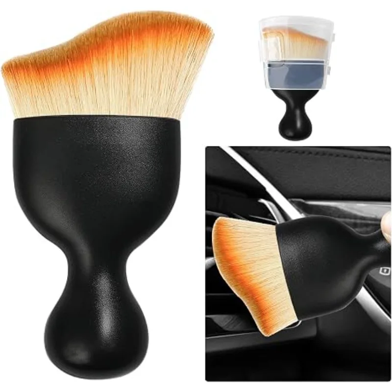 1PC Car Interior Dust Brush Auto Detailing Brush Car Cleaning Brushes Tool for Air Conditioner Vents, Leather, Computer