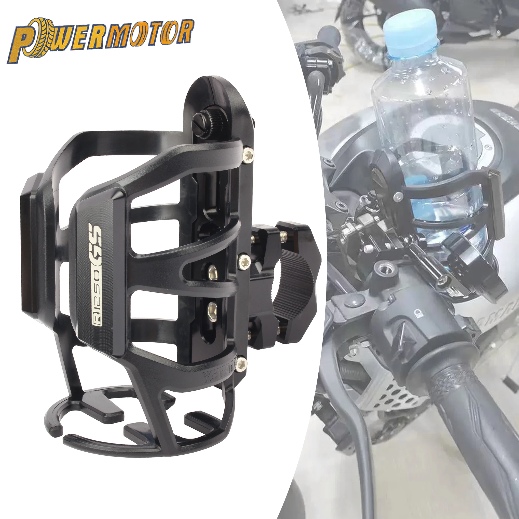 

Motorcycle Adjustable Water Bottle Cup Holder For BMW G310R F750GS F850GS F700GS F800GS R1250GS Modification Accessories