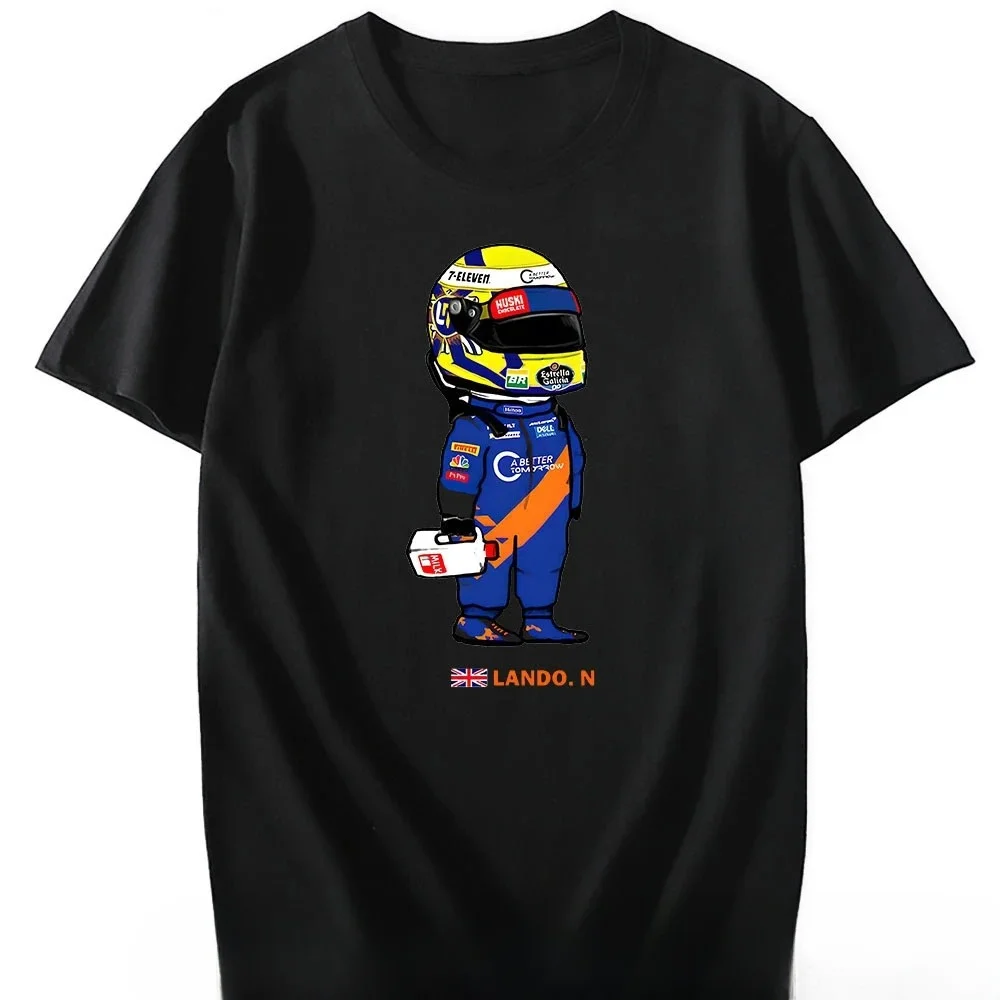 T-shirt Mini F1 Street Wear 2025 T-shirt estiva da uomo e da donna a maniche corte Moda Kawaii Car Race - T-shirt di alta qualità