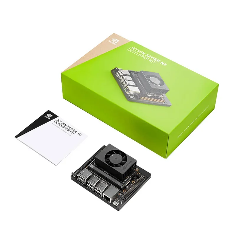 NVIDIA Jetson Xavier NX Developer Kit Small AI Supercomputer for Edge Computing with Cooling Fan and Power Supply