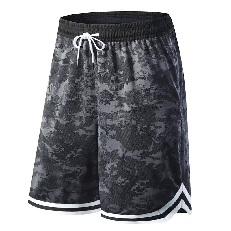 Men\'s Shorts Summer Basketball Shorts Breathable Elastic Wasit Drawstring Leisure Sportswear Crossfit Bicycle Gym Running Shorts