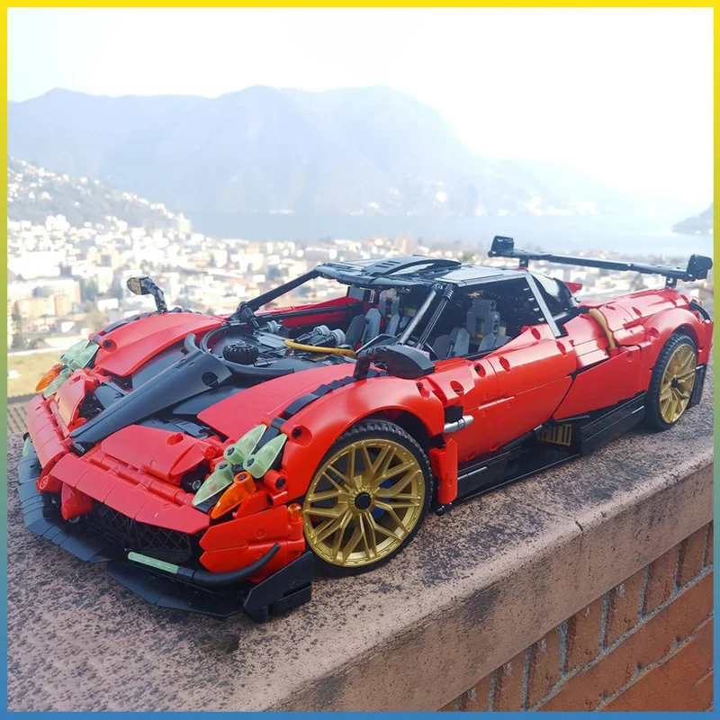 

MOC Huaya Runway Racing масштаб 1:8, спортивный автомобиль, 4706 шт., собранная игрушка, модель строительного блока, сделай сам, детский рождественский подарок, подарок для мальчика