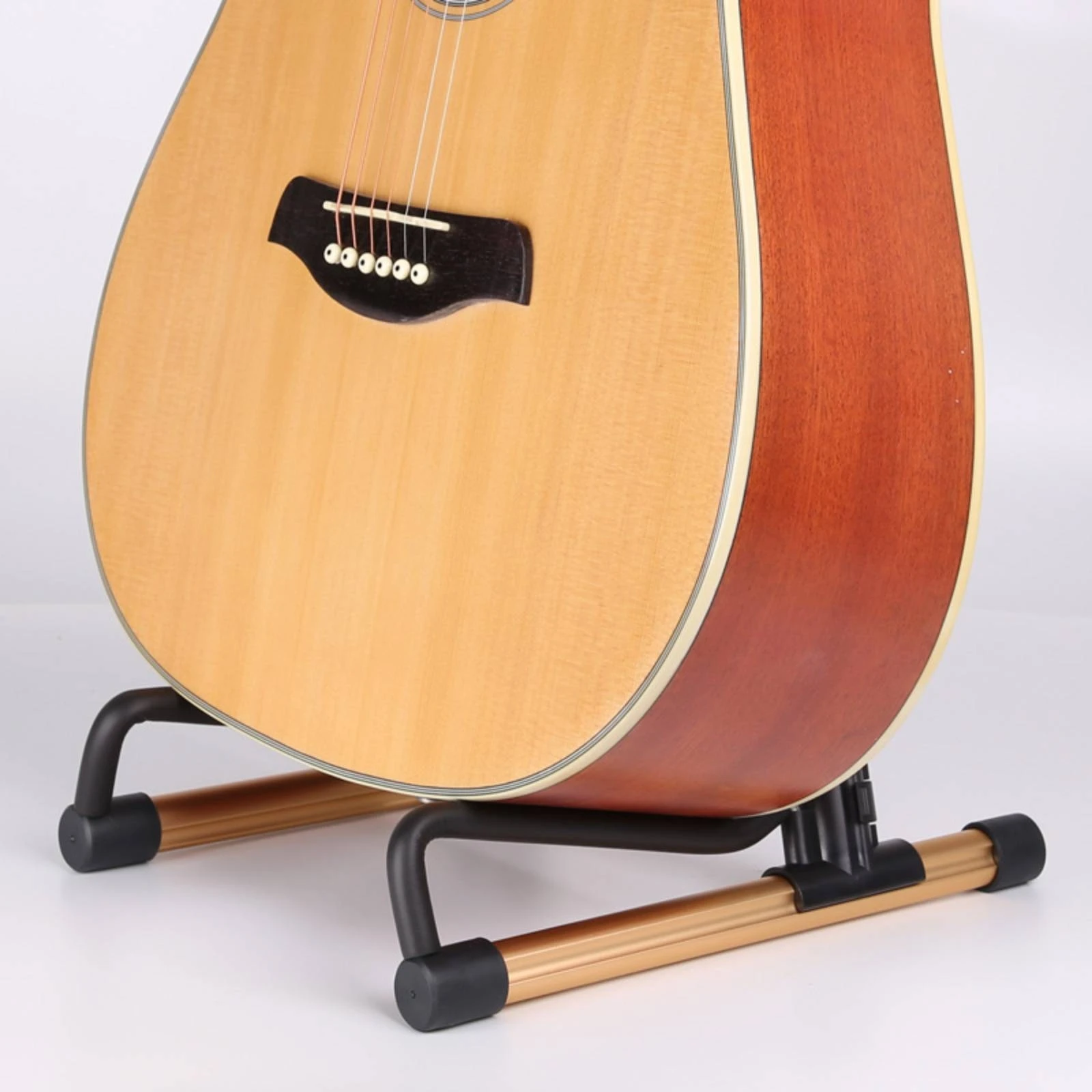V-Shaped Guitar Stand Compact Guitar Stand with Padded Arms Space-Saving Protective for Guitarists, Home Practice, Stage
