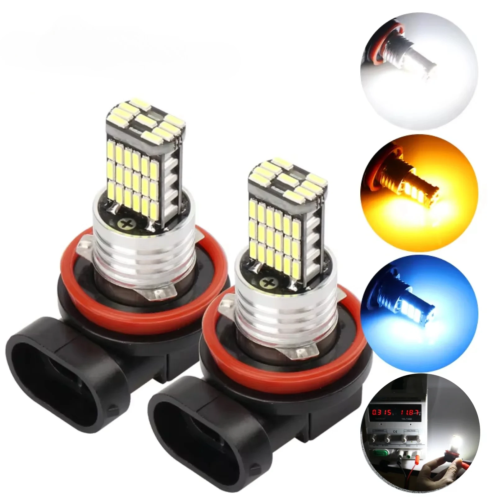 ‌ NovaBeam X9 Elite |   Kit LED inteligente de 12 V (2 piezas) - Mil-Spec 9 compatible con niebla/DRL/vuelta + refrigeración dinámica