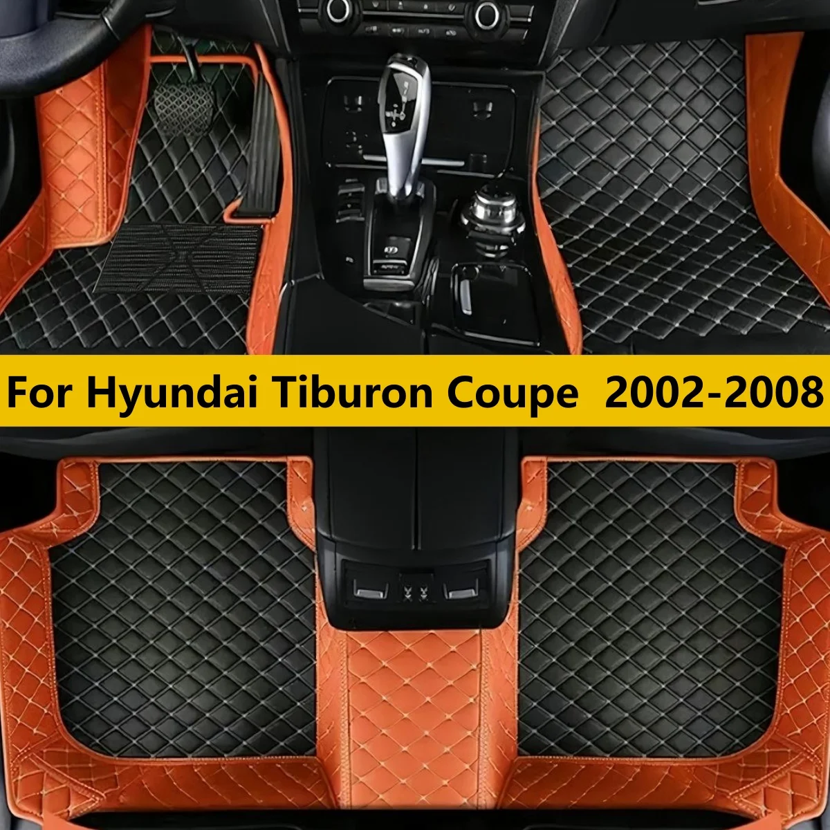 

Для Hyundai Tiburon Coupe 2002-2008: Износостойкие автомобильные коврики с полным покрытием для защиты салона