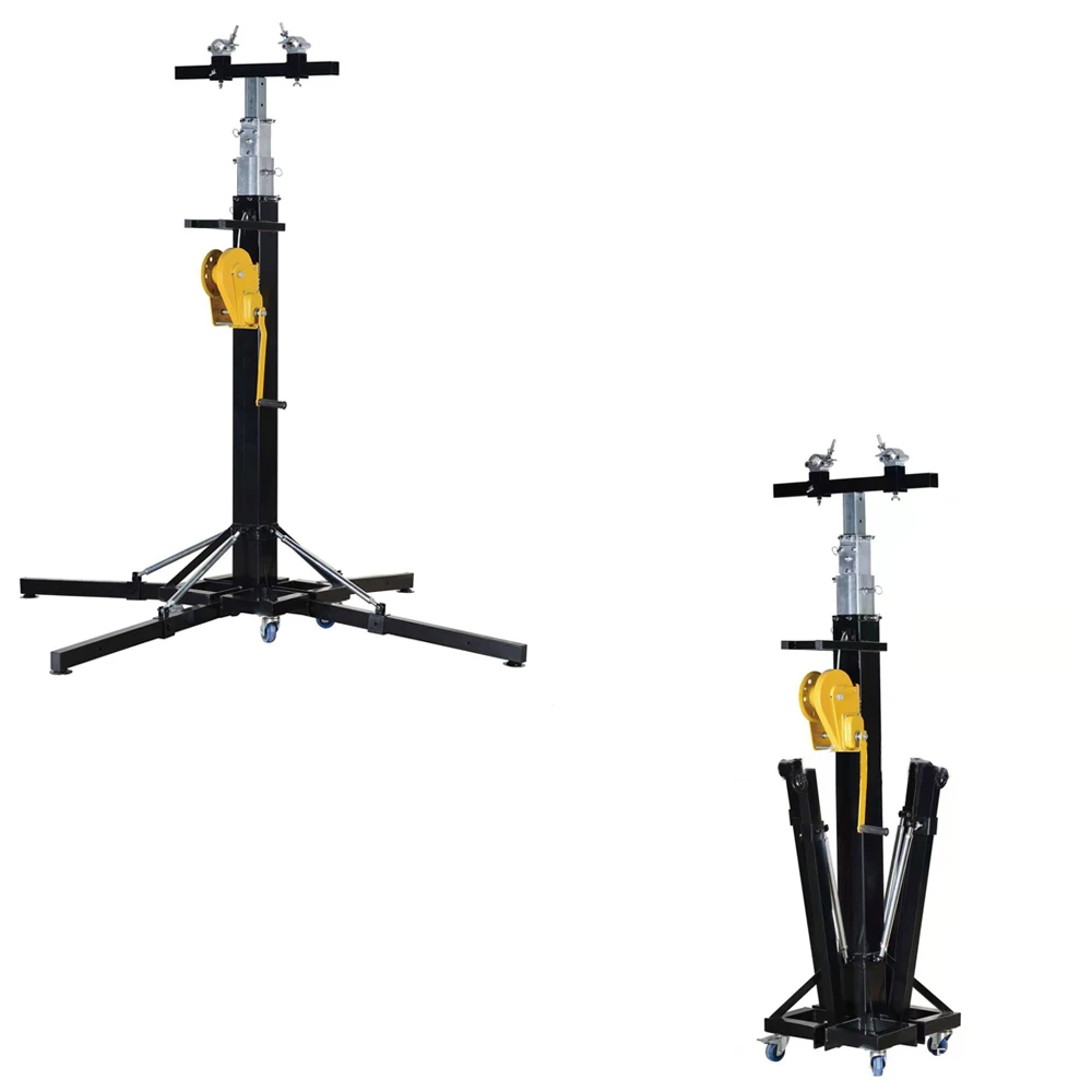 250 كجم تحميل الثقيلة 6 متر ونش شاشة Led ضوء المرحلة خط صفيف المتكلم الجمالون رفع برج الجمالون كرنك الوقوف