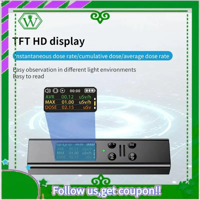 Reliable-PW07 Handheld Radiation Detector GM Technology Tube Radioactive Ray Detector Accurate Measurement Fornuclear Pollution