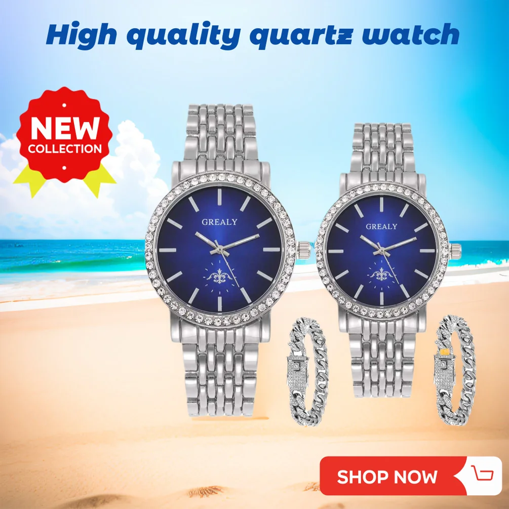 

2024 New Hot seller Couple's Watches Men Business Watch Fashion Stainless Steel Band Analog Women Quartz Watches Men Wristwatch