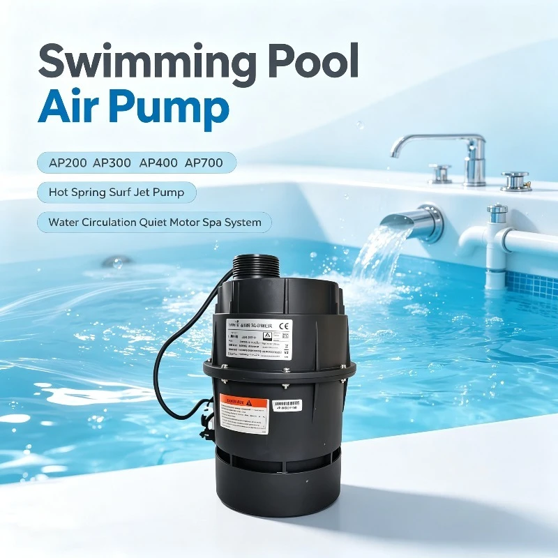 Swimming Pool Air Pump, AP200 AP300 AP400 AP700 Hot Spring Surf Jet Pump with Quiet Motor for Water Circulation
