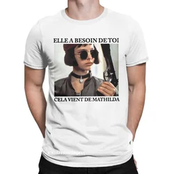 MATHILDA Leon The Professional Men's Tshirt 90s Movie Vintage Unique Tees Harajuku Tee Shirt Pure Cotton Summer Clothing