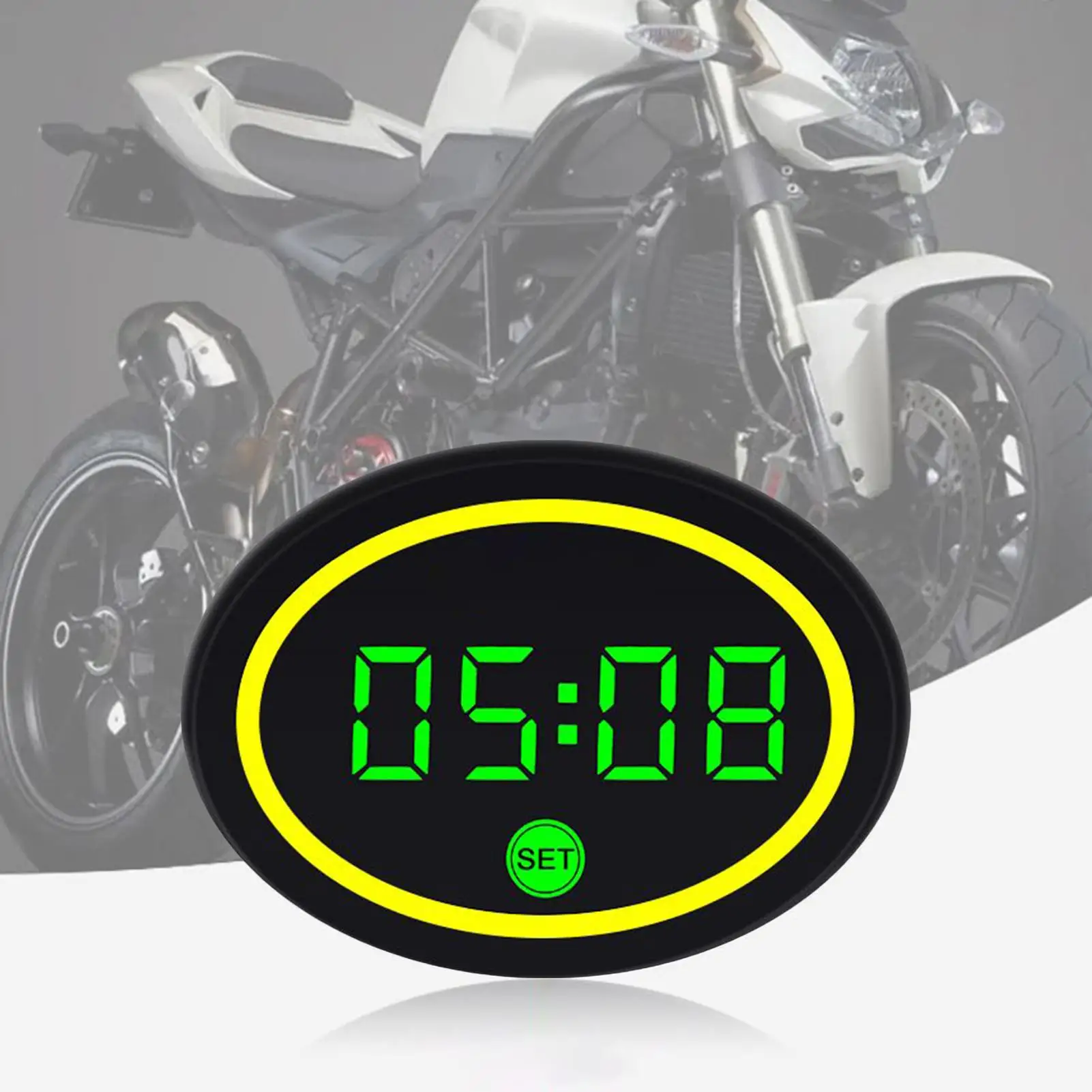 

Часы для мотоцикла, водонепроницаемые, со светодиодным дисплеем, цифровые часы для мотоцикла, датчик напряжения для женщин, подростков, любителей велоспорта, поездок на работу