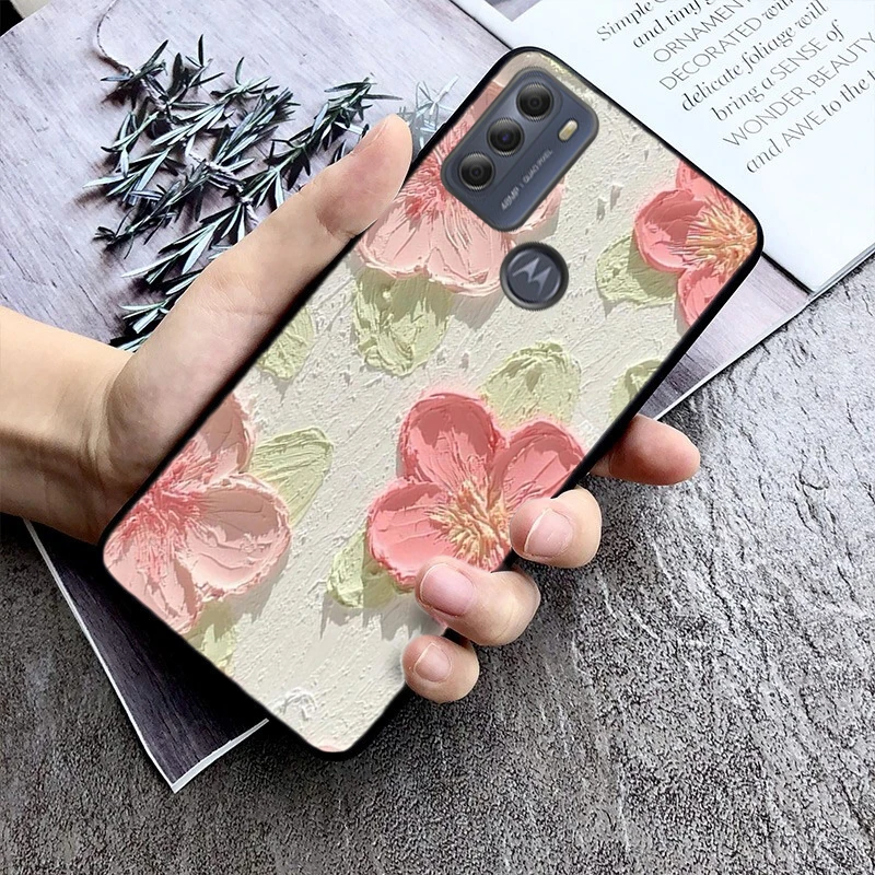 Colorful Flower Phone Case For Moto Edge 50 40 Pro Edge 40 30 Ultra Neo Fusion G Power G Stylus G Play E32 E20 E40