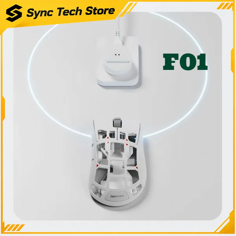 Feinmann F01 Gaming Mouse 46g Magnesium Alloy Frame 8K Polling Wireless Mouse Web-based Driver For Valorant CS2 PC Game