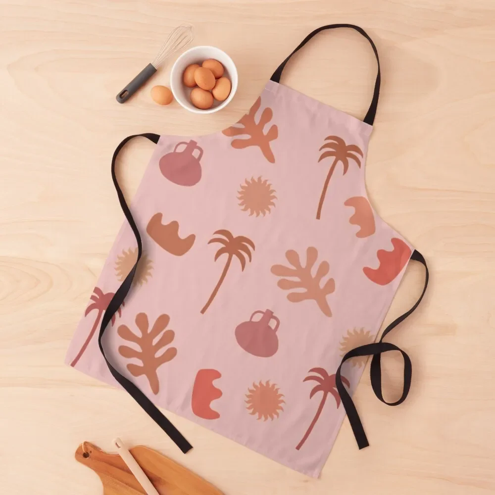 

Modern Art coastal shapes (blush) Apron Camping painting Apron