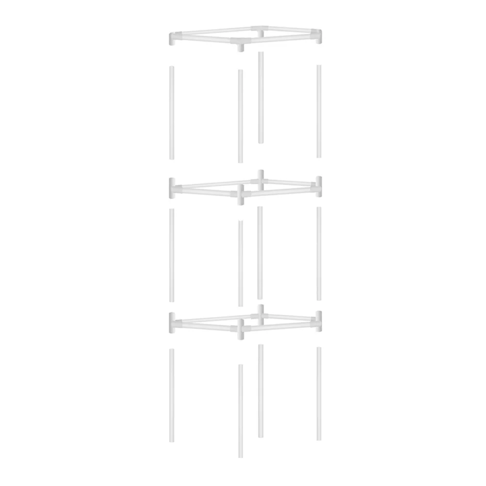 

1 Set Plastic Climbing Vine Trellis Plant Support Frame For Tomatoes Cucumbers Easy Assemble Garden Tool Rack Durable Frame