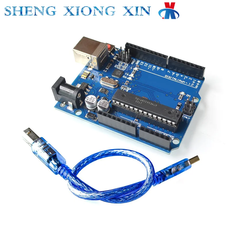 1pcs ATMEGA328P ATMMEGA328P-PU UNO R3 Development Board Official Version Compatible Arduino Control Microcontroller Module