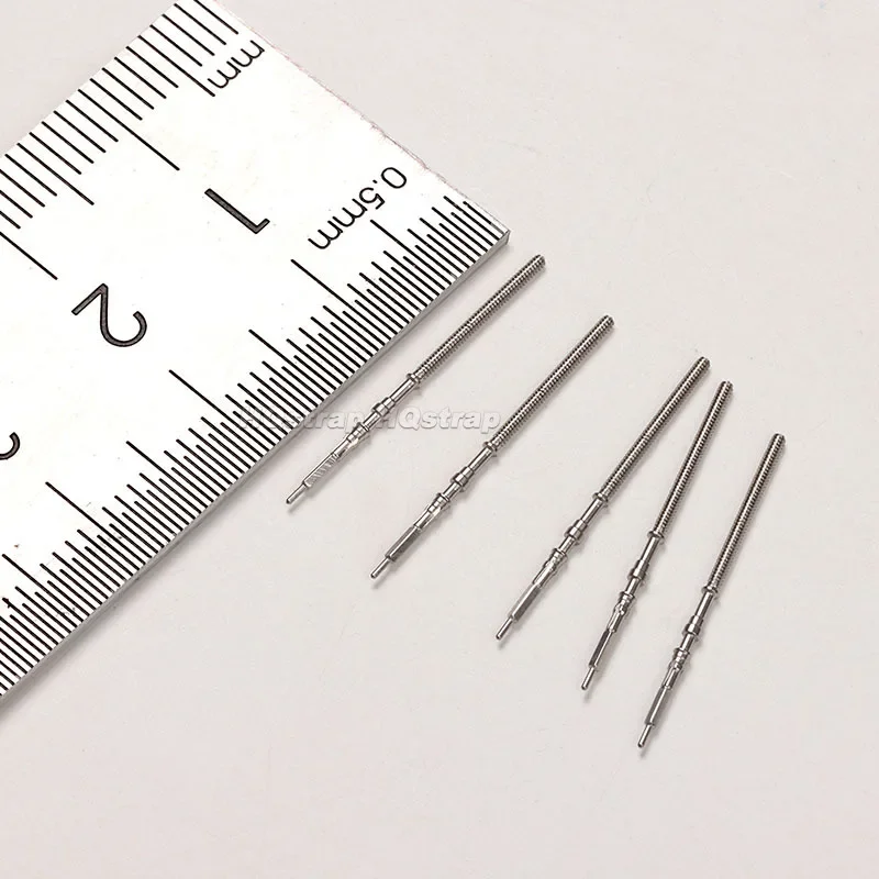 5Pcs Movement Watch Steel Stem Crown Kit for Seiko NH35 NH36 NH38 NH39 Watch Crown Stem Spare Parts Watchmaker Repair Tools