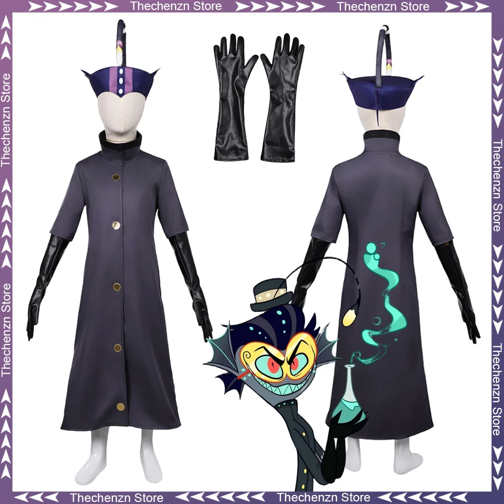 Vestido elegante Baxter Cosplay para niños niñas ropa 2025 TV Hell Hotel disfraz Halloween adolescente 6 a 14 años traje de fiesta de juego de rol