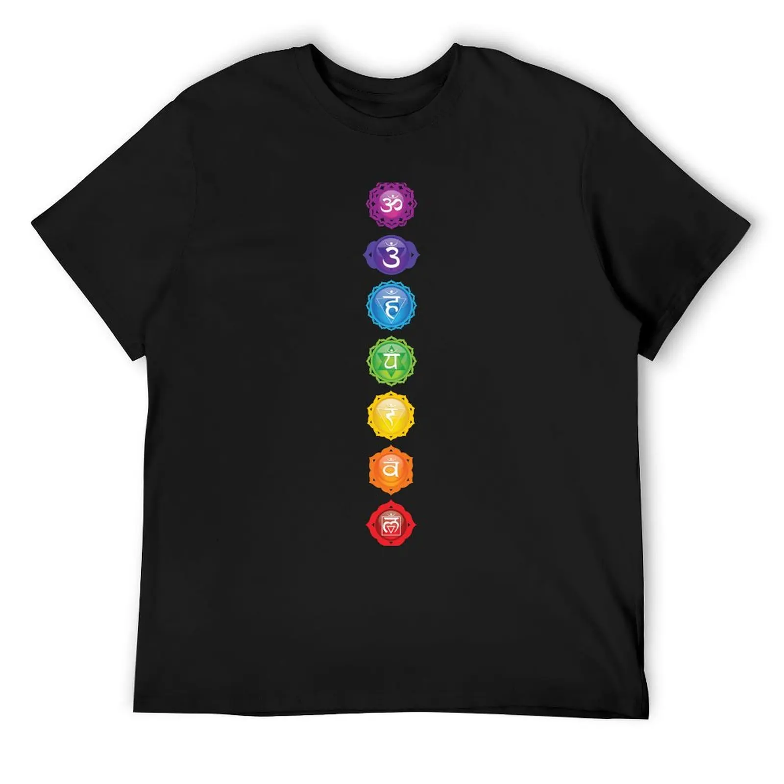 

Seven Chakra T-Shirt oversized graphic tee topping plus size tops mens clothes