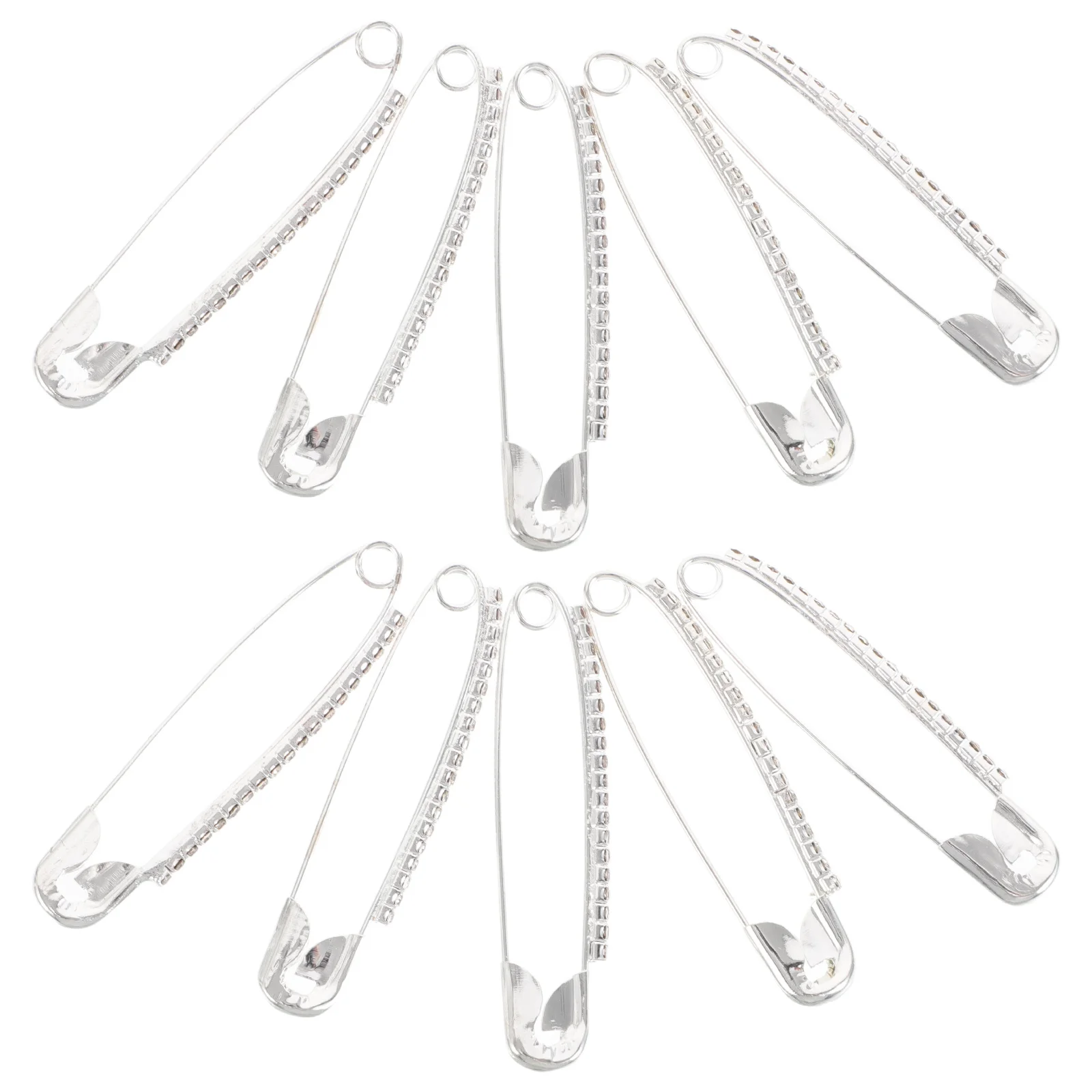 

10pcs Waist Tightener Clip Adjustable Brooch Pin For Dress Pants Skirt Sweater Shawl Safety Fastener Decorative Clothing