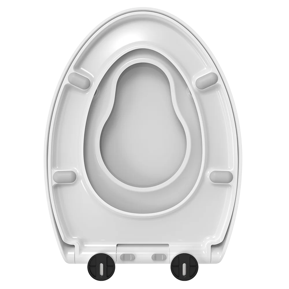 High Quality American Elongated V-Shape Family Soft Close Toilet Seat