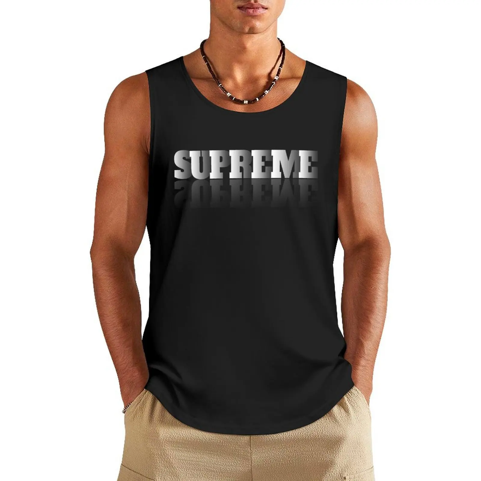 

superme design Tank Top Japanese t-shirt T-shirt for fitness sports suits