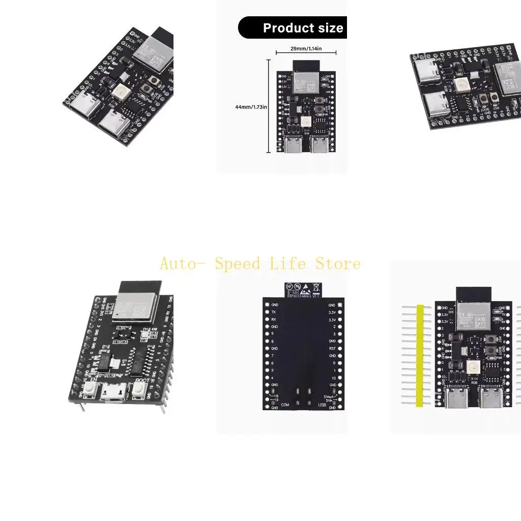 

02DA Advanced ESP32 3 Development Double USB C Port WiFi Bluetooth-compatible For Intelligent Device Creation