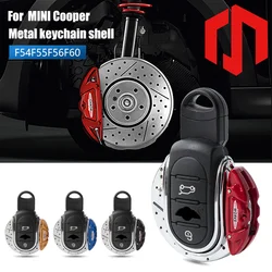 Metal Key Case for BMW Mini Cooper F54 F55 F56 F60 Full Cover Car Case KeyChain Protecter Sport Style Car Styling Accessories