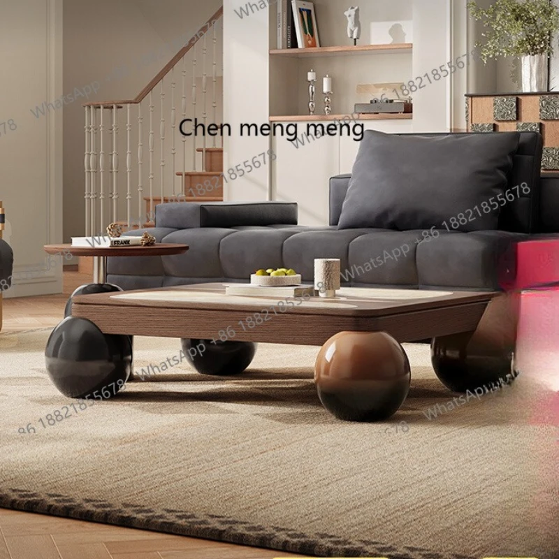 

Italian minimalist coffee table combination living room home antique light luxury high-end art small apartment coffee table