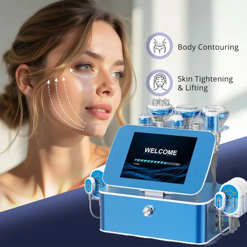 2026 Slimming & Body Shaping Device 40K+ Negative Pressure Body+RF Body+RF Facial+Hot & Cold Hammer+Lipo Laser 160m