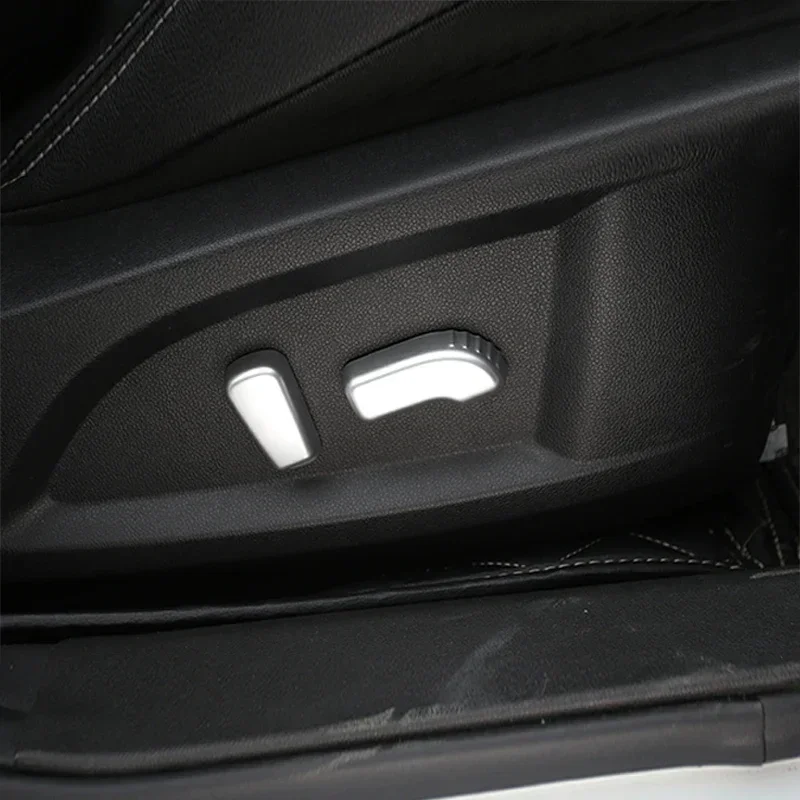 For Nissan X-Trail Xtrail T32 Rogue 2014-2020 For Renault Koleos Seat Adjust Switch Knob Cover Trim Sticker LHD accessories