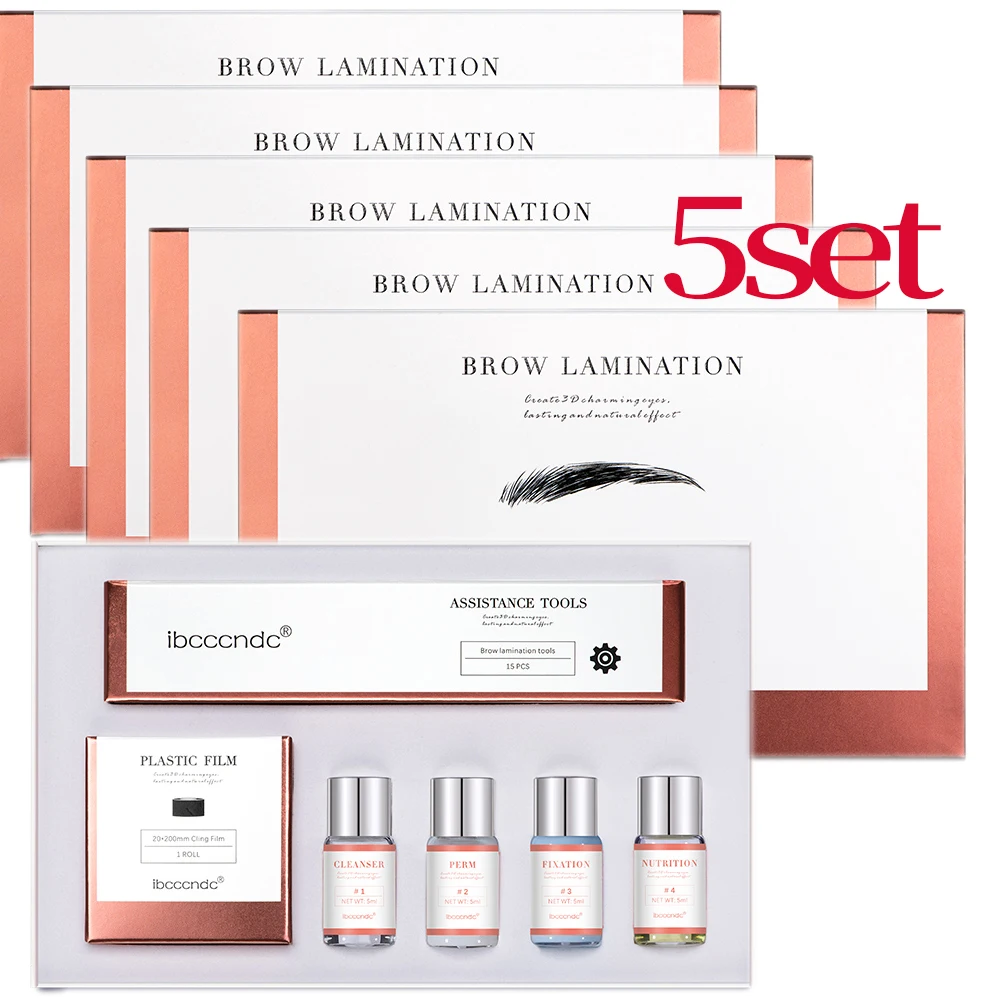 Pro Brow Lift Permanenten Wenkbrauw Lifting Brow Lamineren Kit met Vershoudfolie Voeding Keratine Permanenten Lotion voor Thuisgebruik