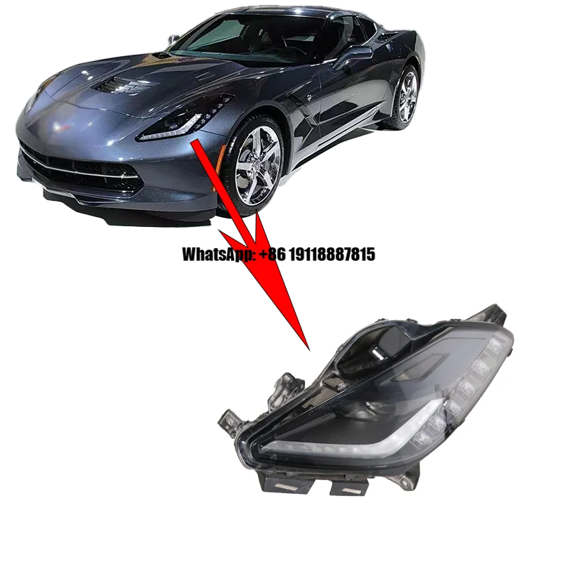

Left and Right Headlights for Chevrolet Corvette C7 , OE number 23488134, original second-hand