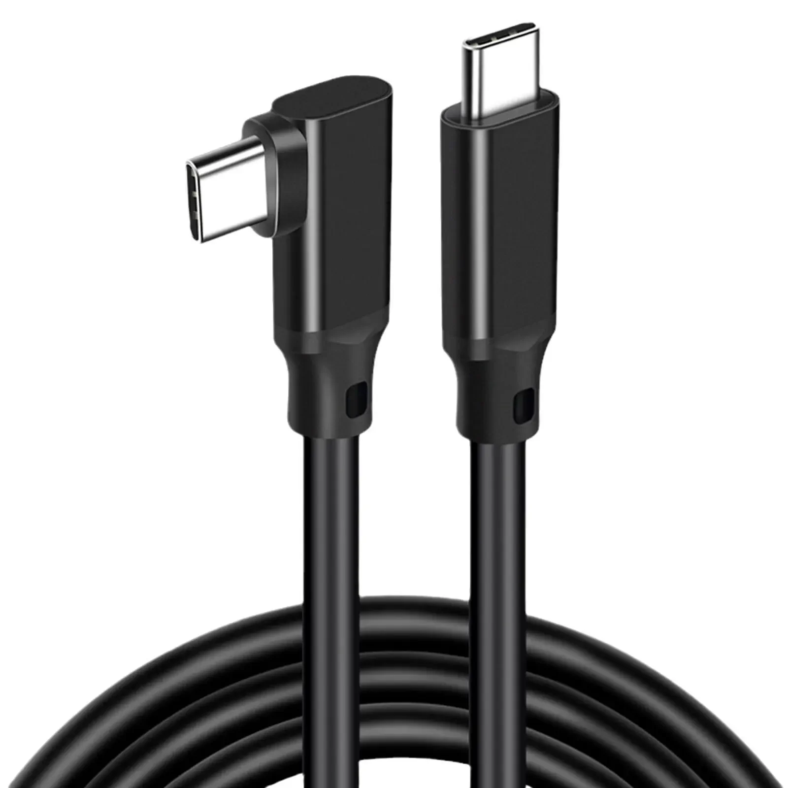 0.2m/0.5m/1m/2m/3m USB C to Type C Data Cable 90 Degree Angle VR Link USB 3.2 3.1 Gen2 20Gbps 4K@60Hz 100W PD Fast Charging Cord