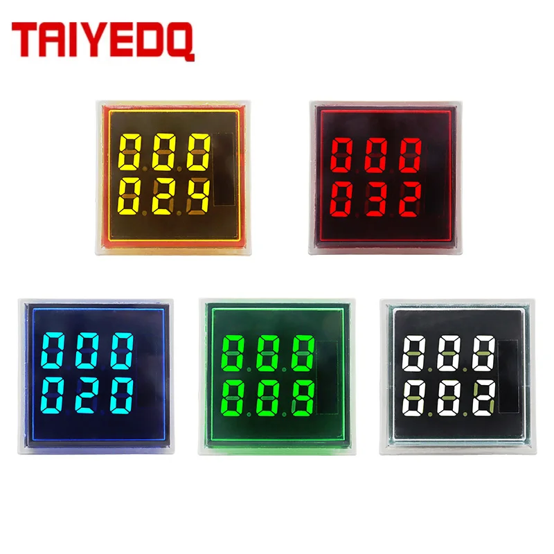 Digital Display 22mm LED Square Mini Counter Meter 0-999999 AC 220V 380V AD101-22CTS