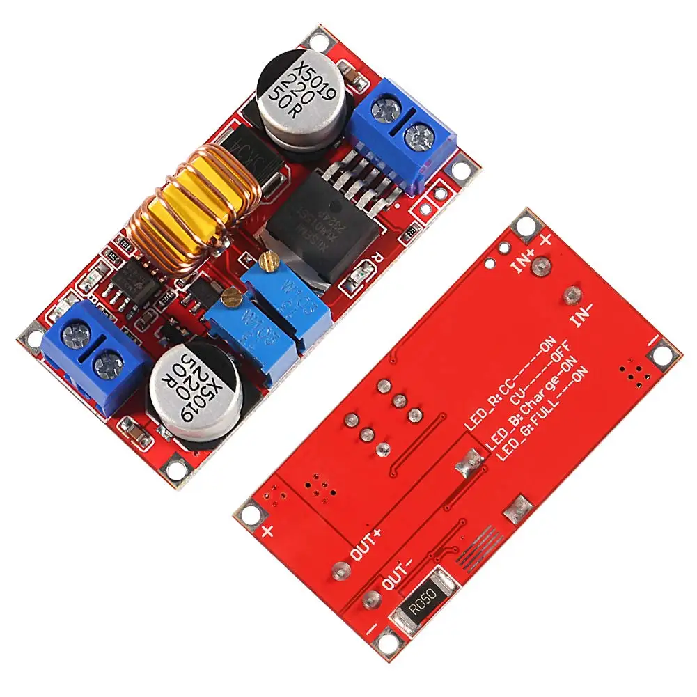 4pcs XL4015 5A DC to DC Power Converter 8-34V to 1.25-32V CC CV LED Driver Step Down Charging Board Lithium Charger Module