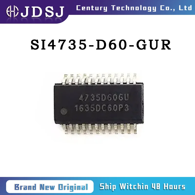 1PCS/5PCS/10PCS/50PCS SI4735-D60-GUR RF RX AM/FM 153 khz-279 KHZ 24SSOP 100% baru asli Chip IC