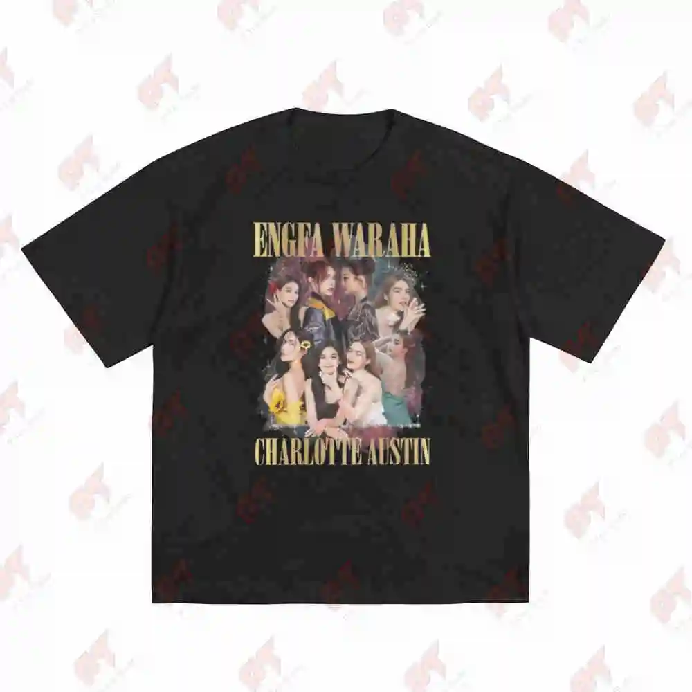 Thai Drama Engfa Waraha Charlotte Austin Miss Grand Short Sleeve Tee 100% Cotton T-Shirt