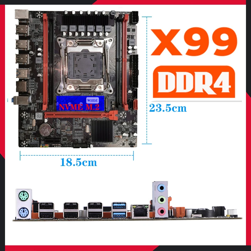 Imagem -02 - Wjjdz Kits de Placas Mae X99 Xeon e5 2670 v3 Ddr4 Placa Mãe de Memória para Jogos pc Kit Placa Mãe X99 pc Gamer