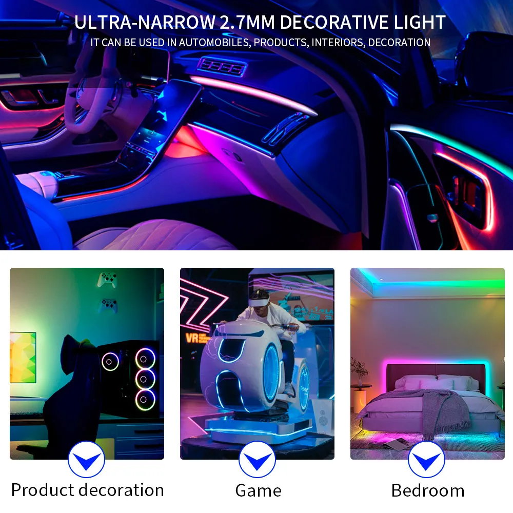 Imagem -06 - Luzes de Tira Led Rgb Inteligentes Endereçáveis Individualmente Dream Color Flexível Ws2812 Ws2812b Dc5v dc 12v 27 mm 160leds por m