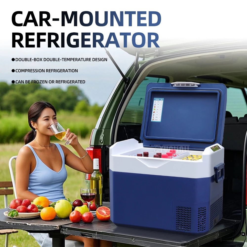 22L Car Refrigerator Home Dual Use Outdoor Compressor Freezing Refrigeration Heladera