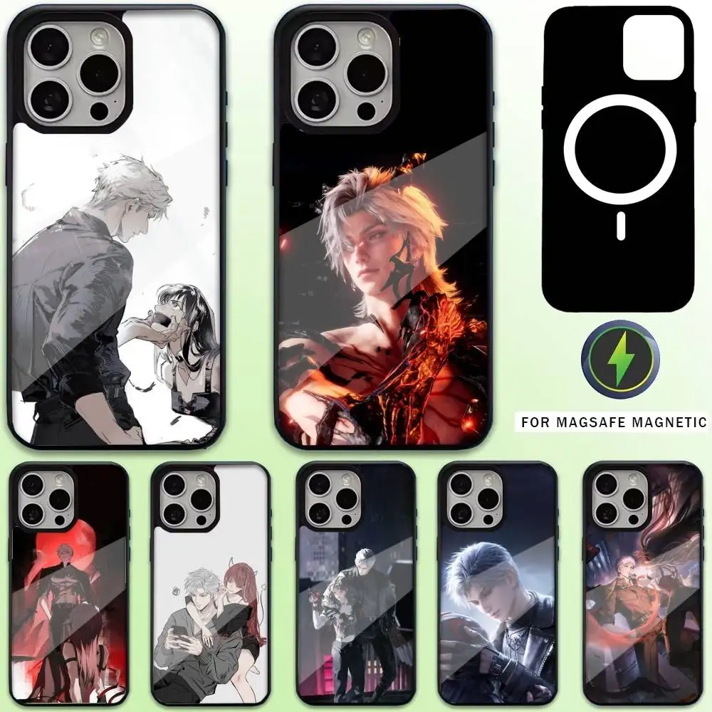 

S-Sylus Love D-Deep Space Phone Case For iPhone17,16,15,14,13,12,11 Plus,Pro Max Magnetic For Magsafe Wireless Charging