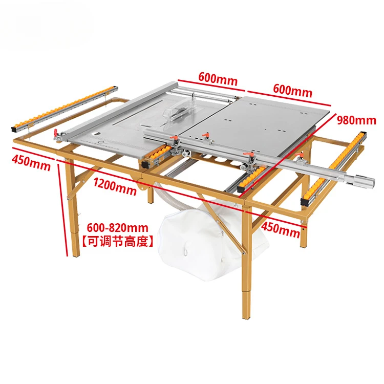 

Good Reputation Stainless Steel Panel Cutting Saw Machine Portable Table Saw for Woodworking