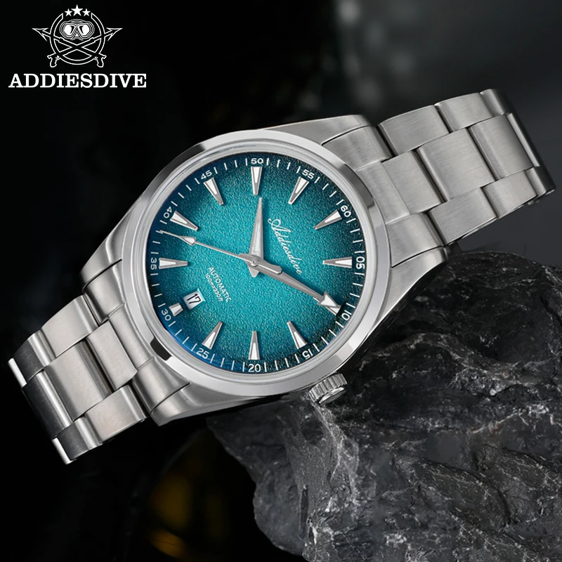 

ADDIESDIVE NEW Watches For Men Automatic Mechanical Super Luminous Watch 8215 Movement Bubble Mirror Glass 39mm Diver WristWatch