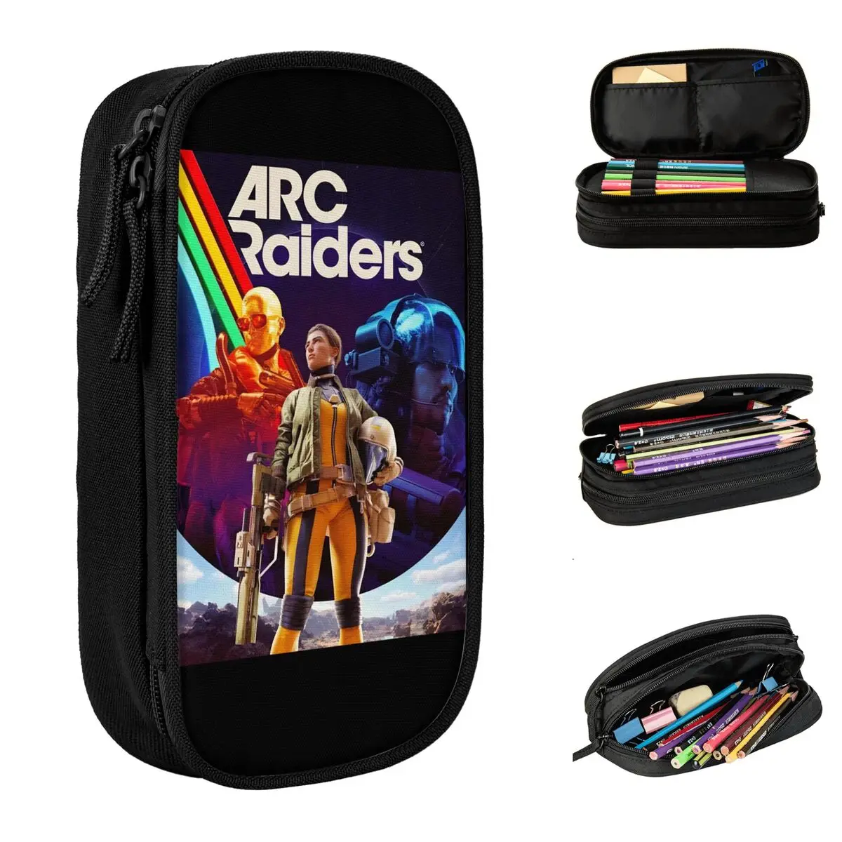 ARC Raiders Shoot Game Pencil Cases Pen Box Pencil Bags Girls Boys Big Capacity Students School Zipper Pencilcases