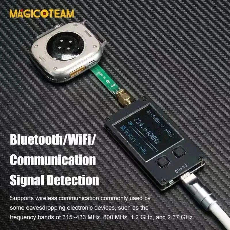 MAGICO F2400 أدوات اختبار تردد الإشارة عالية الدقة الهواتف المحمولة سماعات بلوتوث واي فاي إشارة لاسلكية كشف الأخطاء #4
