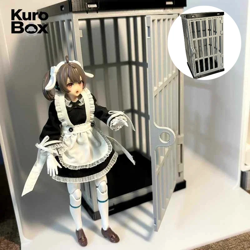 

1:12 Prison Cage Jail Diorama Scene Accessories Figma Compatible Mecha Girl 30MS Doll Model Display Action Figure Props