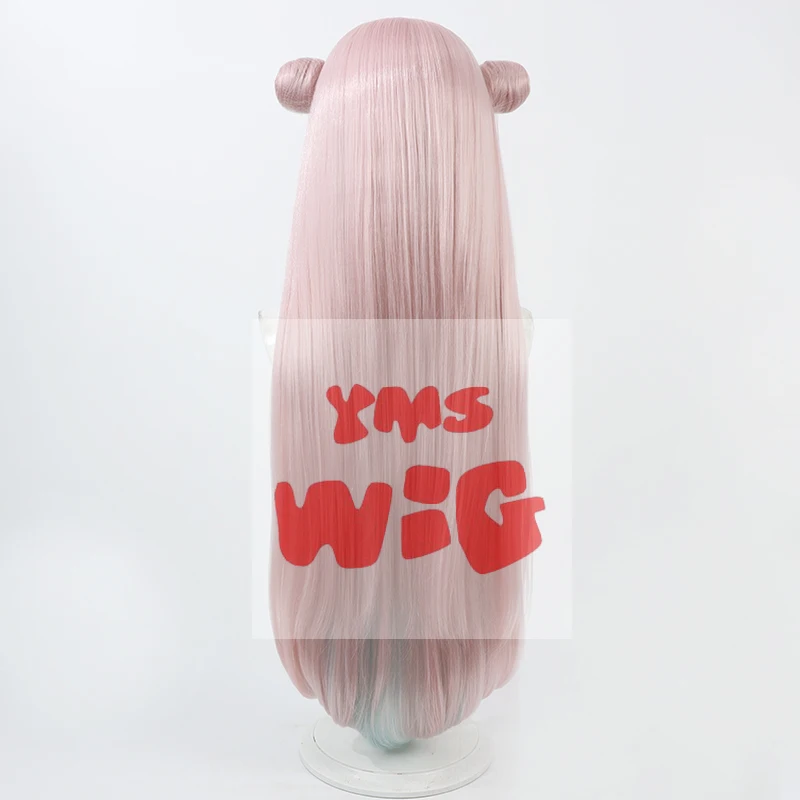 애니메이션 미모리 바이쿠야 코스프레 가발, 마법소녀와 악마 중위, 핑크 파란 머리, 내열성