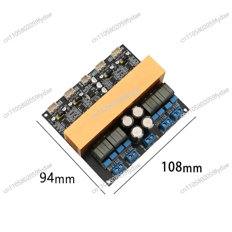New 3255 Quad-channel Class D High-power, Digital HiFi Audiophile Amplifier Board, Balanced Input 300W * 4