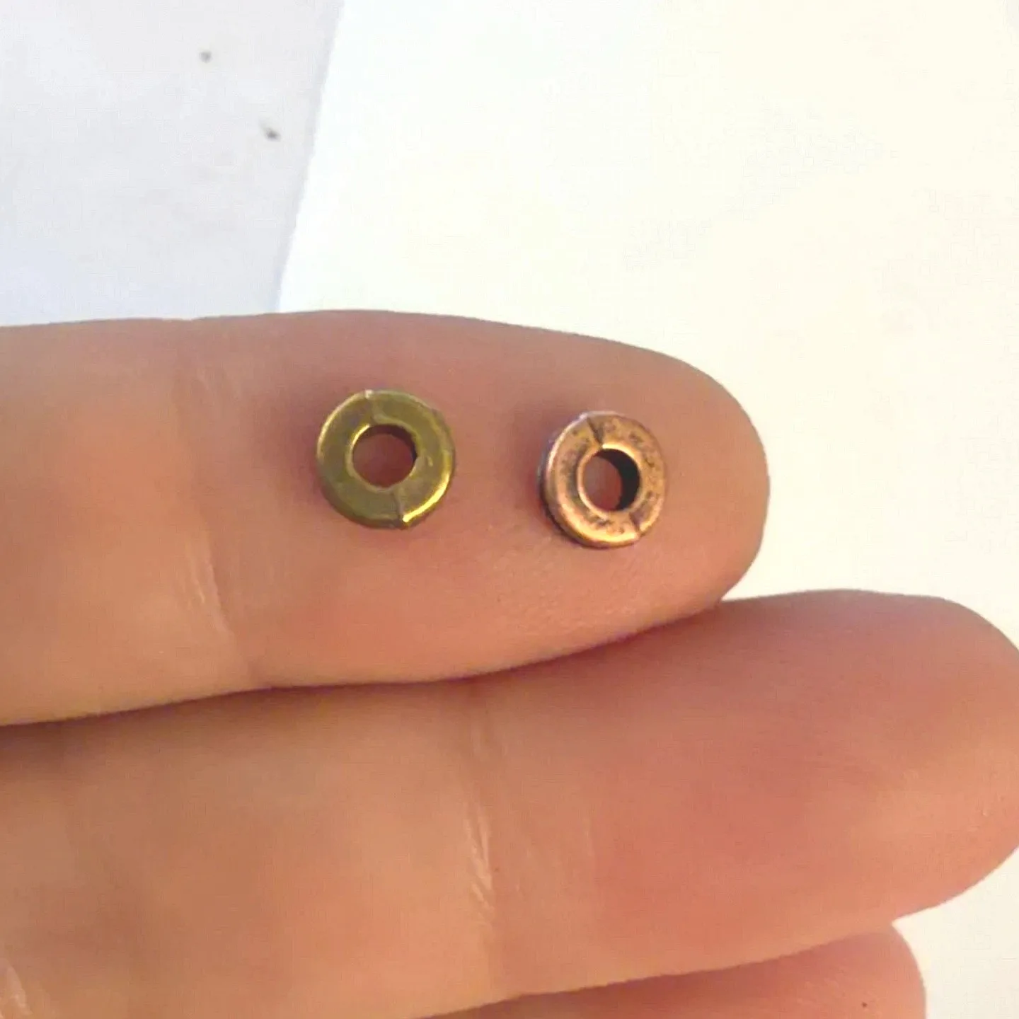 100pc 5.7x2mm Vintage Antique Bronze & Antique Copper  Spacer Beads, Metal Washer Beads for Bracelet Necklace DIY h3782